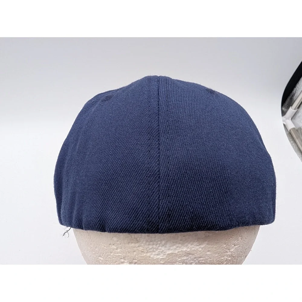 Branded Bills Missouri American Flag Patch Flexfit Hat Navy Blue Style 400 S-M